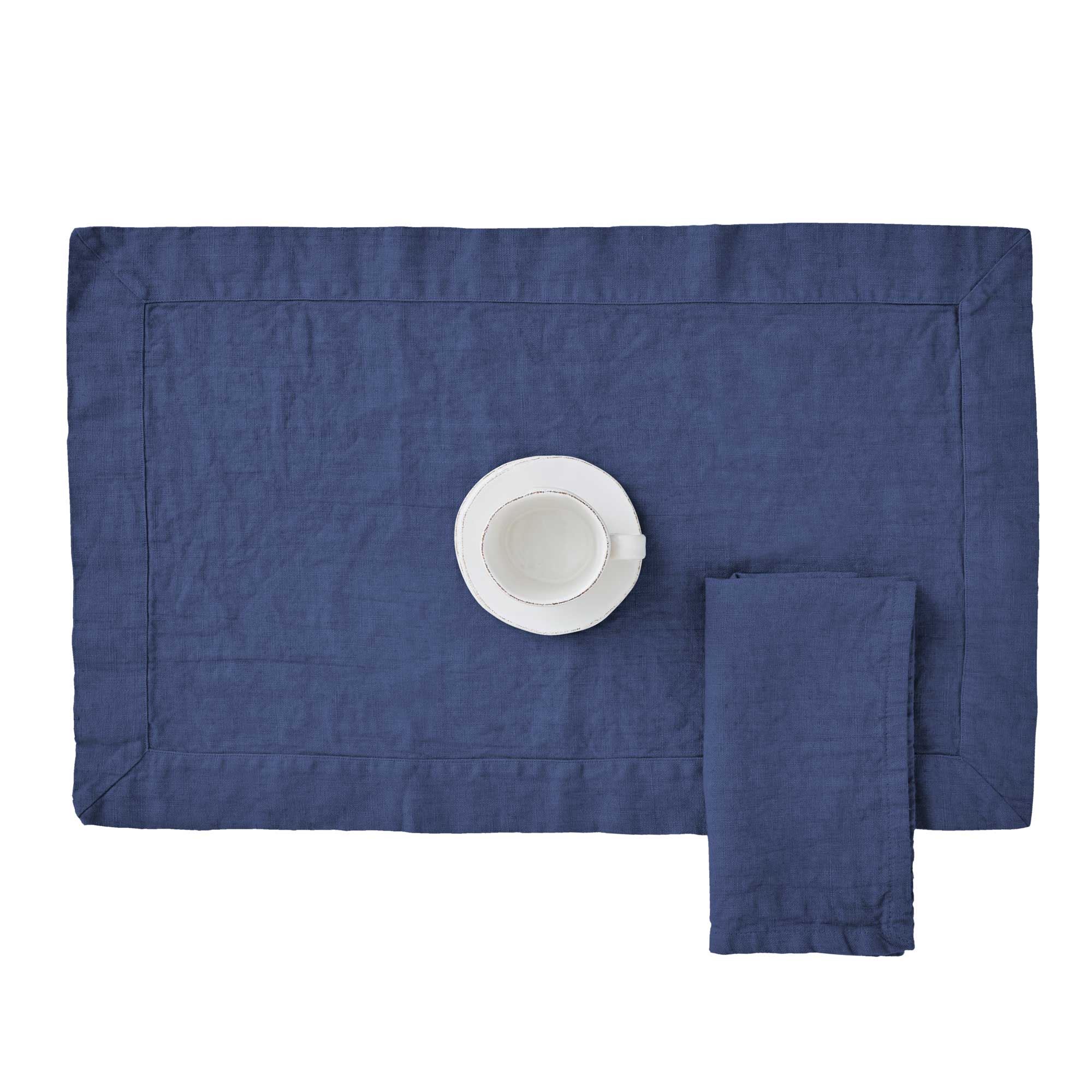 Set PAOLA 2 Americane in lino CM 38X55 - LAVAGNA