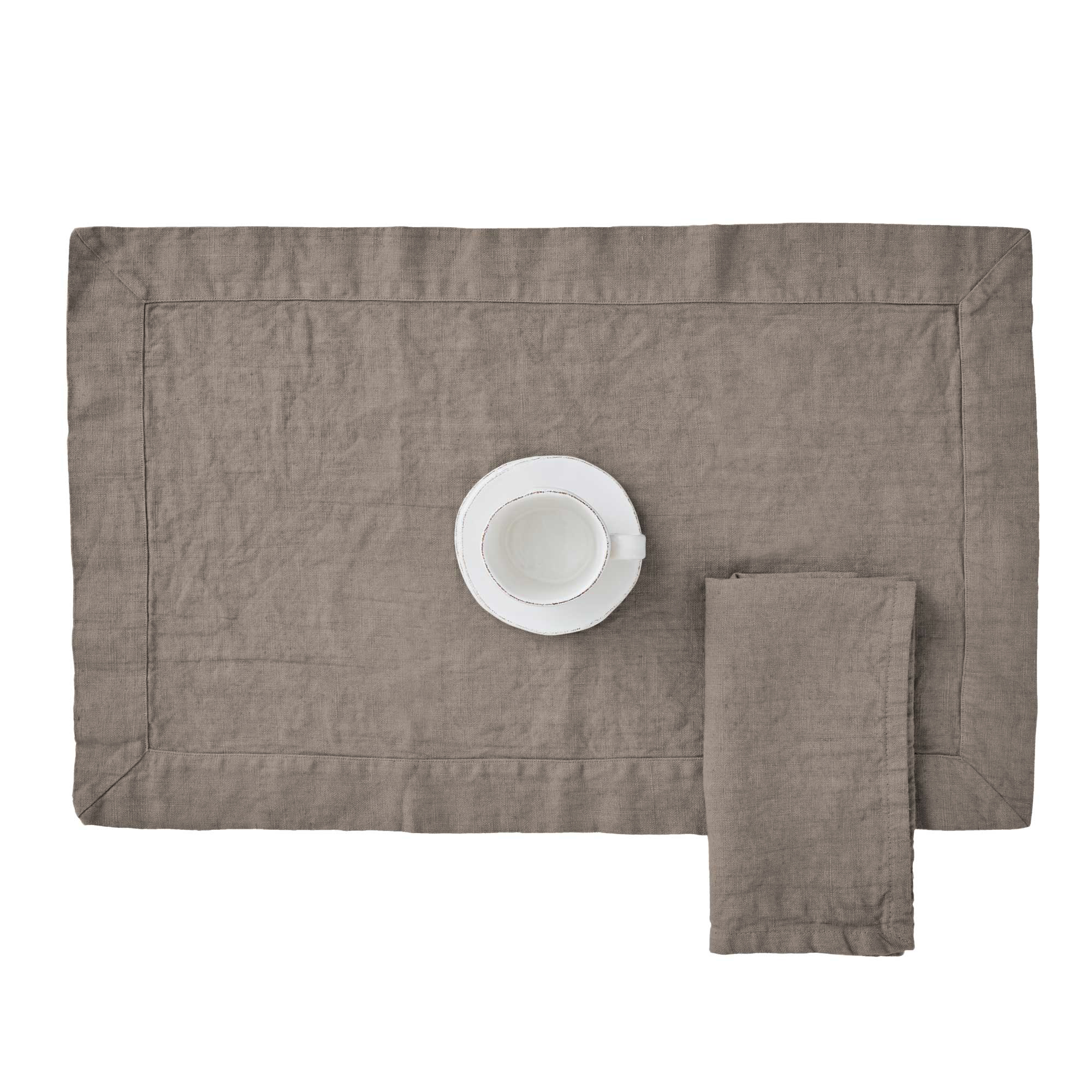 Set PAOLA 2 Americane in lino CM 38X55 - PRISMA