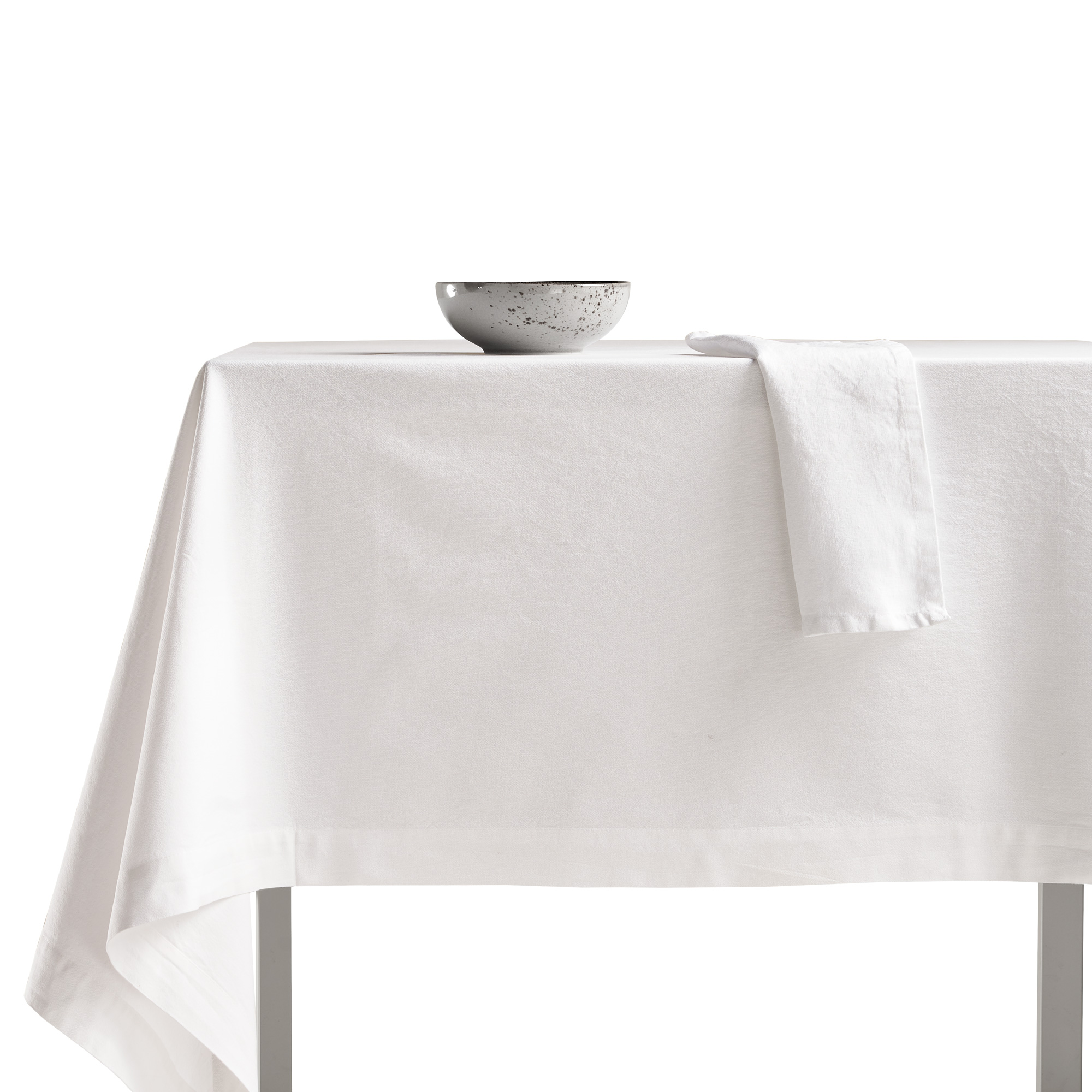 Tovaglia BIANCA in cotone CM 140X180 - BIANCO
