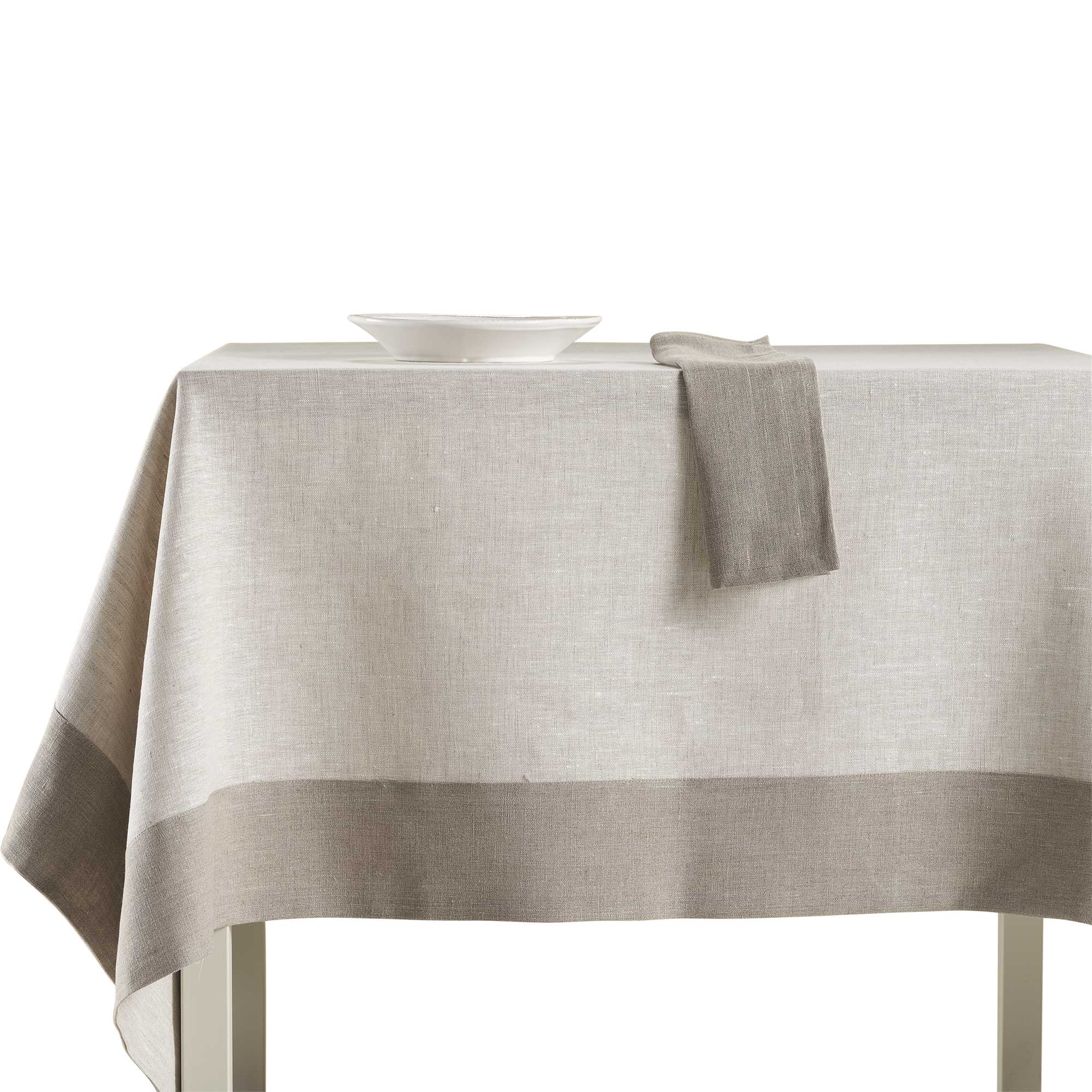 Tovaglia ELISABETTA in lino CM 170X270 - NATURALE