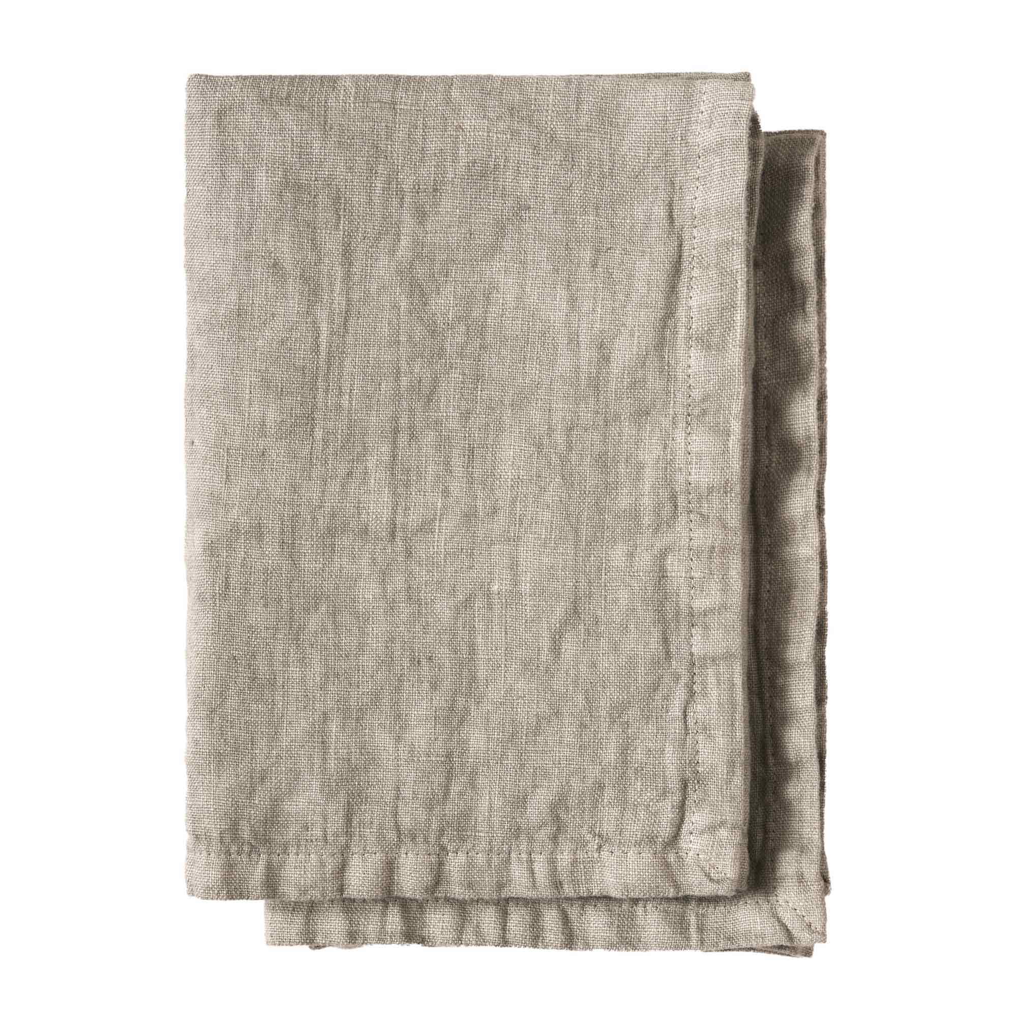 Set PAOLA 2 Tovaglioli in lino CM 45X45 - SABBIA