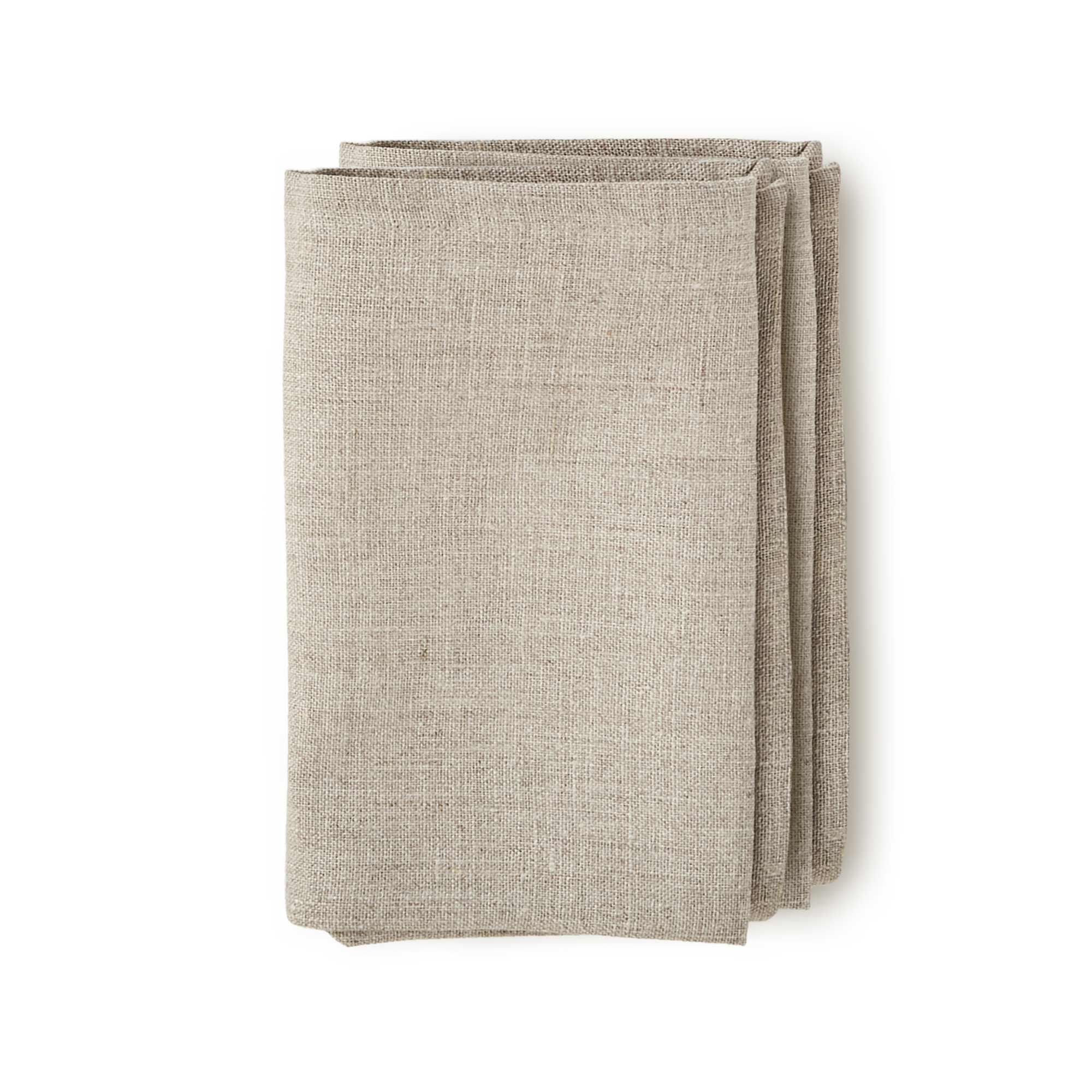 Set ELEONORA 2 Tovaglioli in lino CM 45X45 - NATURALE