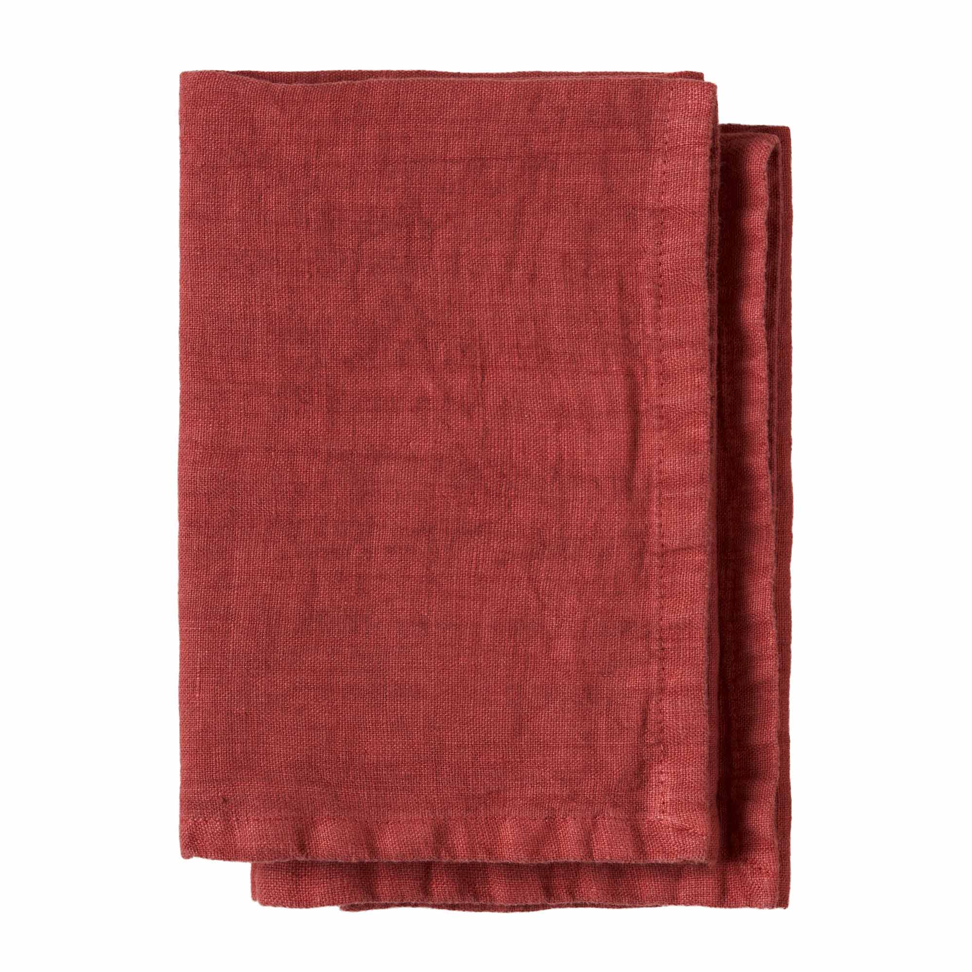 Set PAOLA 2 Tovaglioli in lino CM 45X45 - VALENZA
